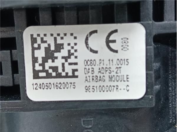 AIRBAG VOLANTE Renault Megane III Sport Tourer (2009-) 1.6 Privilege [1,6 Ltr. - 96 kW dCi Diesel FAP] - 38835 / 6106288