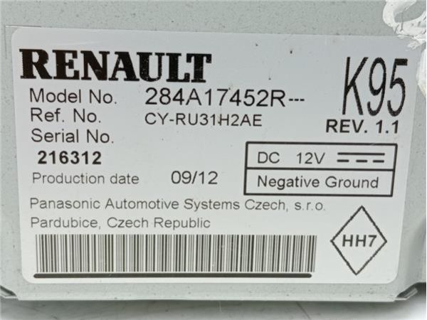 MODULO ELECTRONICO Renault Megane III Sport Tourer (2009-) 1.6 Privilege [1,6 Ltr. - 96 kW dCi Diesel FAP] - 38852 / 284