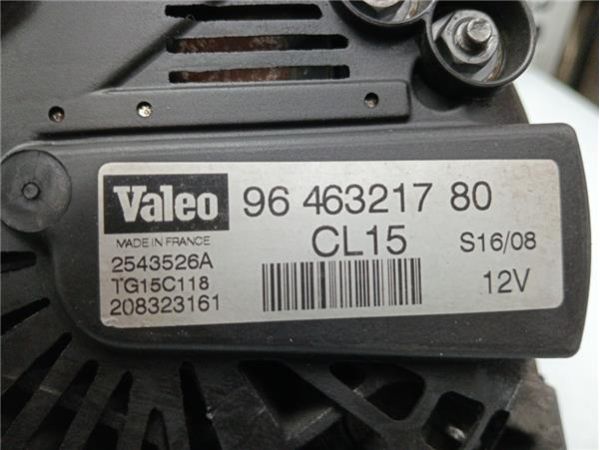 ALTERNADOR Peugeot 807 2.0 HDI (120CV) (2006 2022) (88 KW) - 39076 / 9646321780   208323161