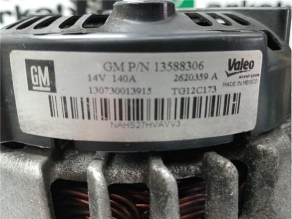ALTERNADOR Opel Astra 2.0 CDTI J SPORTS (160CV) (2010 2015) (118 KW) - 39082 / 13588306   TG12C173
