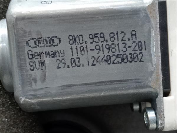 MOTOR ELEVALUNAS TRA. DCHO. Skoda Superb 2.0 TDI COMBI II (3T5) 4X4 140CV (09-15) (103 KW) - 39209 / 8K0959812A   8X0959