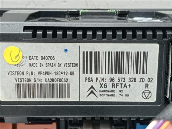 MANDOS CLIMATIZADOR Citroen C6 2.7 HDI (204CV) (2005 2011) (150 KW) - 39232 / 96573328ZD02