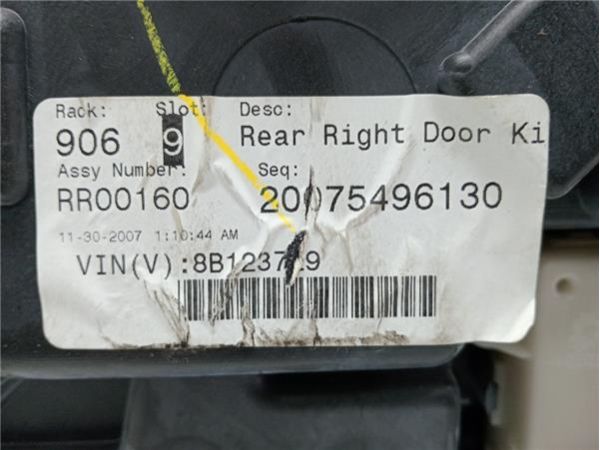 ELEVALUNAS ELECTRICO TRA. DCHO. Chrysler Grand Voyager (RT)(2008-) 2.8 LX [2,8 Ltr. - 120 kW CRD CAT] - 39348 / 3018076C