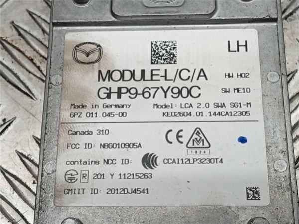 MODULO ELECTRONICO Mazda 6 2.2 D (GJ) 150CV (2012-2022) (110 KW) - 39498 / ghp967y90c