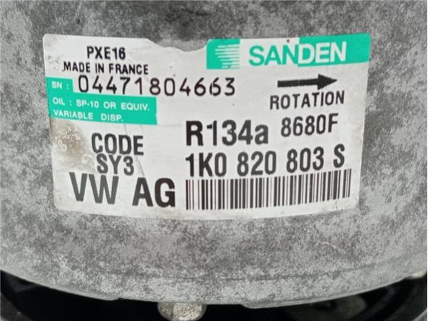 COMPRESOR AIRE ACOND. Seat Toledo (5P2)(09.2004-) 2.0 Stylance / Style [2,0 Ltr. - 125 kW TDI] - 39787 / 1K0820803S  044