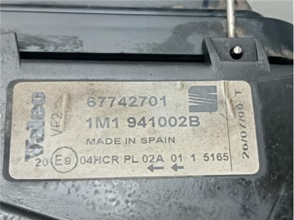 FARO DEL. DCHO Seat Toledo (1M2)(03.1999-) 1.9 Signo [1,9 Ltr. - 81 kW TDI] - 39924 / 67742701  1M1941002B