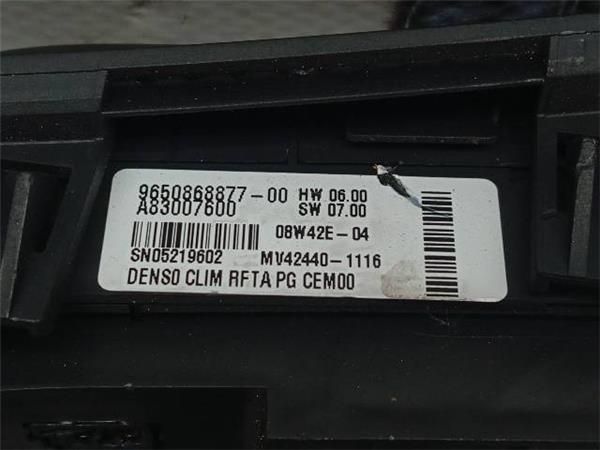 MANDOS CLIMATIZADOR Citroen C4 1.6 HDI GRAND PICASSO 109CV (2006-2011) (80 KW) - 28545 / 9HZ