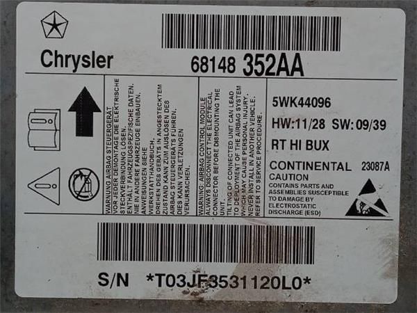 CENTRALITA AIRBAG Chrysler Voyager 2.8 CRD GRAND (RT) 163CV (2007-...) (120 KW) - 28686 / VM64