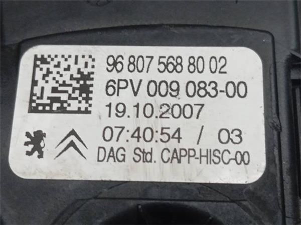 POTENCIOMETRO PEDAL GAS Peugeot 207 1.6 CI cc 1.6 16V (120 CV) (88 KW) - 28733 / 5FW