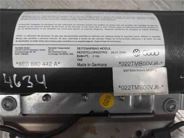 AIRBAG LATERAL TRA. DCHO. Audi A4 2.0 TDI AVANT (8E) (103 KW) - 10984 / BLB