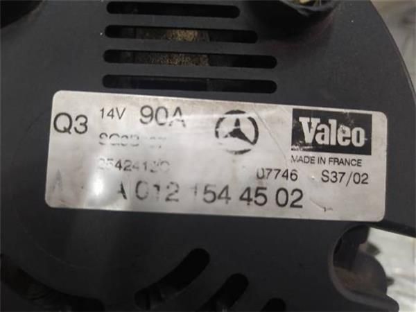 ALTERNADOR Mercedes A 160 1.6 G (W168) (1997-2004) (75 KW) - 13249 / 166960