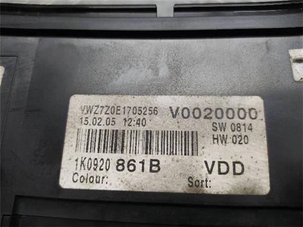 CUADRO INSTRUMENTOS Volkswagen Golf 2.0 TDI V (1K1) (2003-2008) (103 KW) - 14632 / BKD