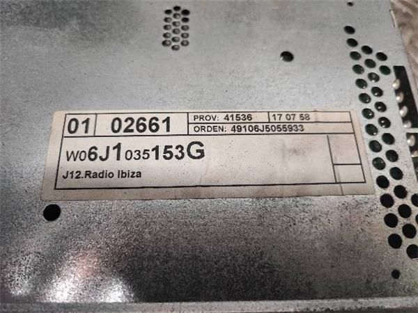 RADIO / CD Seat Ibiza 1.6 TDI 6J (66 KW) - 15458 / CAY