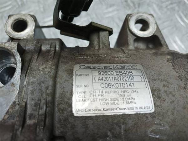 COMPRESOR AIRE ACOND. Nissan Navara 2.5 DCI (D40) 171CV (2006-2010) (126 KW) - 15889 / YD25