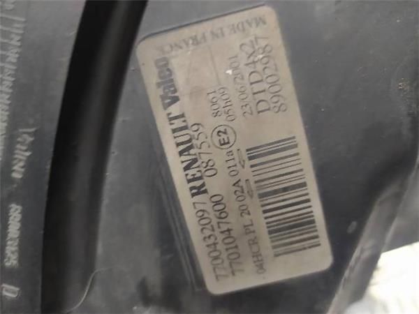 FARO DEL. DCHO Renault Scenic 2.0 G I 139CV (JA) (2000-2003) (101,5 KW) - 15959 / F4RC7