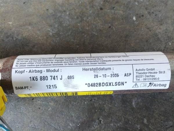 AIRBAG CORTINA DEL. IZDO. Volkswagen Golf 1.6 G V (1K1) (2003-2008) (75 KW) - 16128 / BSE