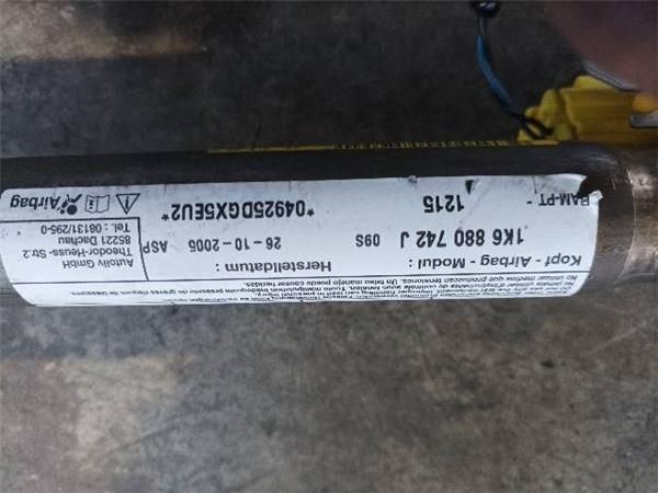 AIRBAG CORTINA DEL. DCHO. Volkswagen Golf 1.6 G V (1K1) (2003-2008) (75 KW) - 16130 / BSE