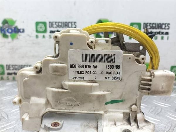 CERRADURA PUERTA TRA. DCHA. Audi A4 2.0 TDI AVANT B7 (2004-2008) (103 KW) - 16596 / BRE
