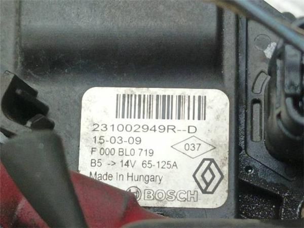 ALTERNADOR Dacia Lodgy 1.5 DCI (79 KW) - 16752 / K9KR8