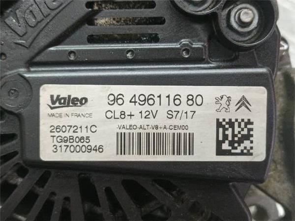 ALTERNADOR Peugeot 207 1.4 G (WA/WC/WM) 88CV 16V (2006-2013) (65 KW) - 17056 / KFU