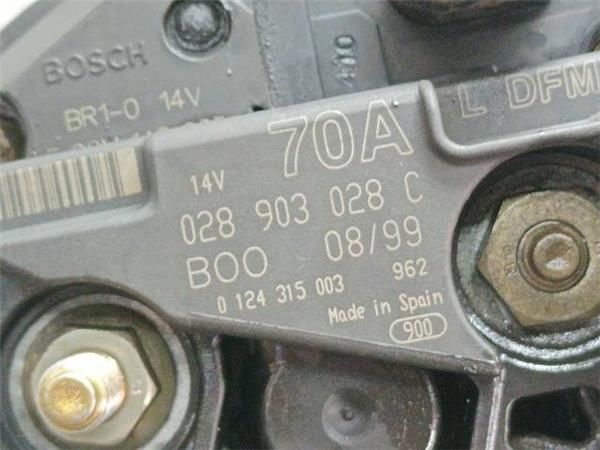 ALTERNADOR Volkswagen Golf 1.6 G IV (1J1) (1997-2004) 100CV (74 KW) - 17102 / AKL