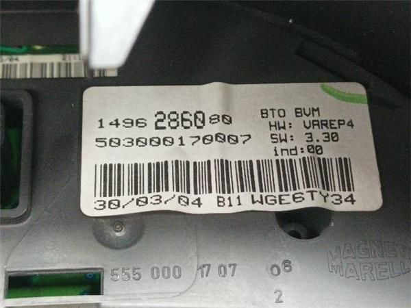 CUADRO INSTRUMENTOS Citroen C8 2.2 HDI 16V SX (EA/EB) 128CV (2002-2006) (94 KW) - 17259 / 4HW