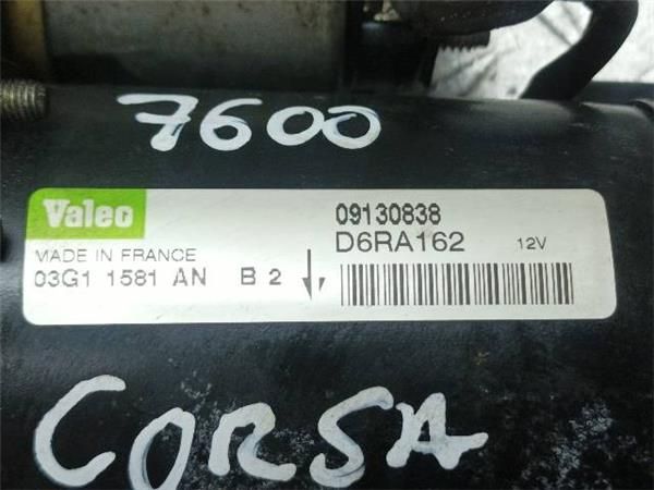 MOTOR ARRANQUE Opel Corsa 1.2 G C (F08/68) (2000-2009) 75CV (55 KW) - 17552 / Z12XE