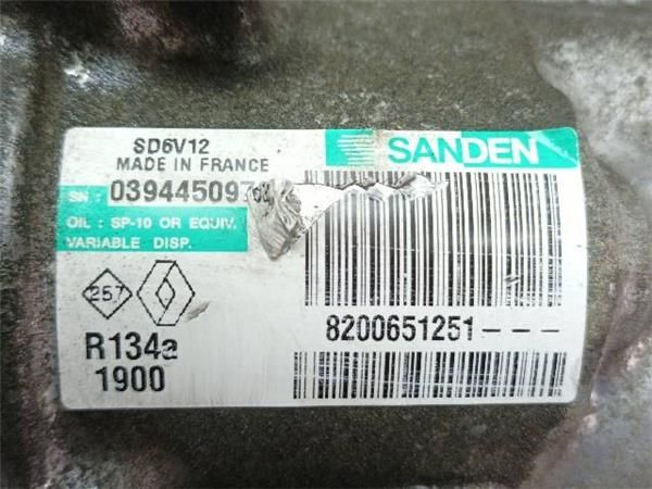 COMPRESOR AIRE ACOND. Renault Clio 1.5 DCI (63 KW) - 17926 / K9K T7