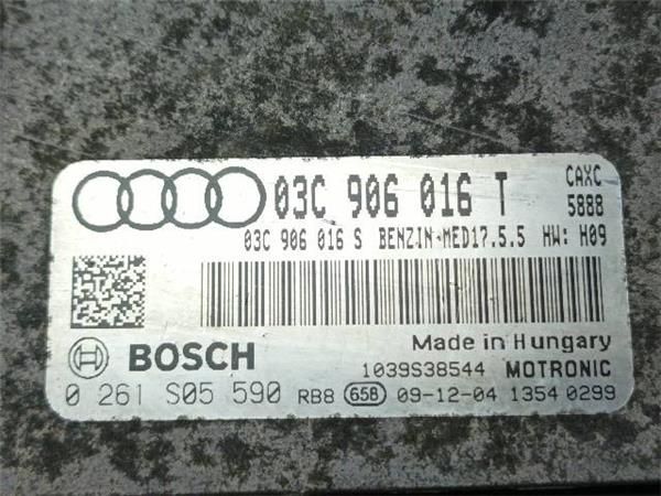 CENTRALITA MOTOR UCE Audi A3 1.4 TSI 125CV SPORTBACK (8P) (92 KW) - 18045 / CAX / CAXC