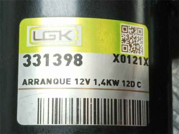 MOTOR ARRANQUE Renault Kangoo 1.5 DCI (FC07) 65CV (2001-2008) (48 KW) - 18060 / K9KB7