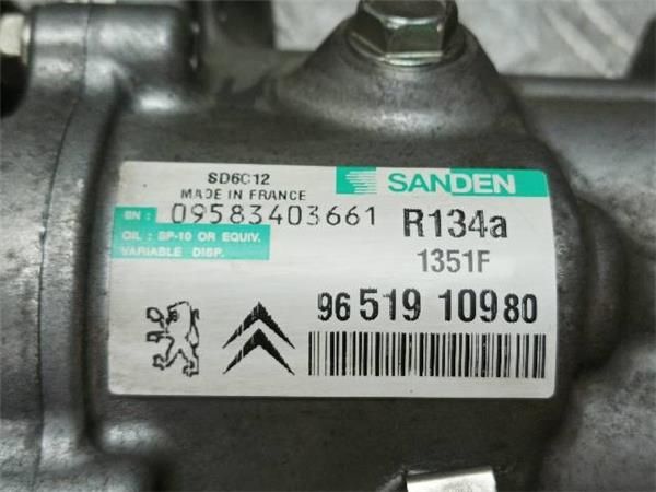 COMPRESOR AIRE ACOND. Citroen C4 1.4 G (LC/LD) 90CV 16V (2004-2011) (65 KW) - 18308 / KFU