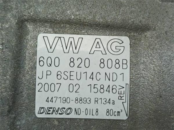 COMPRESOR AIRE ACOND. Volkswagen Polo 1.4 TDI (9N) (2005-2009) (59 KW) - 18344 / BNV
