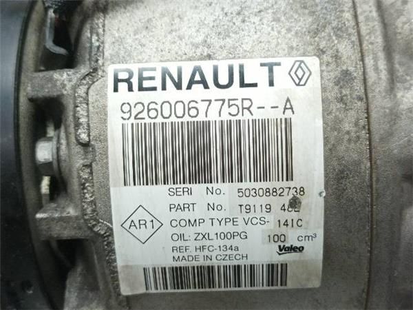 COMPRESOR AIRE ACOND. Dacia Logan 1.2 G II (2012-2017) 75CV (55 KW) - 18493 / D4F F7