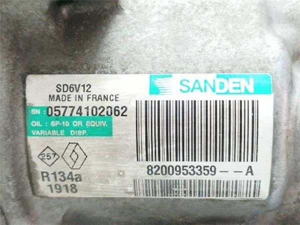 COMPRESOR AIRE ACOND. Renault Clio 1.5 DCI III (BR/CR) 70CV (2005-2012) (50 KW) - 18603 / K9KM7