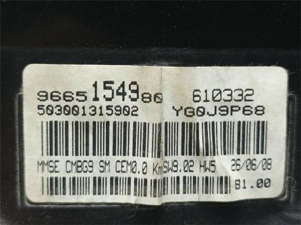 CUADRO INSTRUMENTOS Citroen Jumpy 1.6 HDI (2006-2016) (66,2 KW) - 18645 / 9HU
