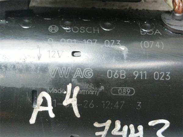 MOTOR ARRANQUE Audi A4 1.8 G T (B6) 150CV (8E) (110 KW) - 18676 / AVJ