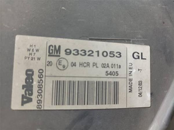 FARO DEL. DCHO Opel Meriva 1.7 DTI A (2003-2010) 75CV (55 KW) - 18784 / Y17DT