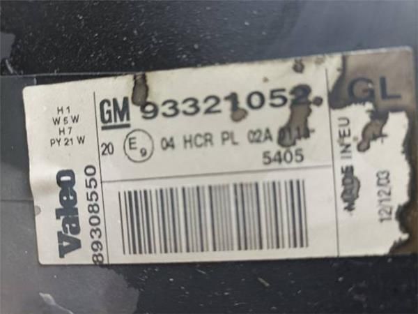 FARO DEL. IZDO. Opel Meriva 1.7 DTI A (2003-2010) 75CV (55 KW) - 18785 / Y17DT