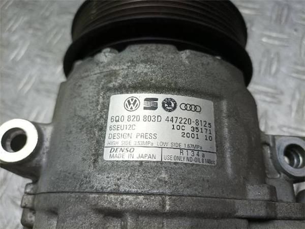 COMPRESOR AIRE ACOND. Volkswagen Polo 1.4 G IV (9N) (2001-2008) 75CV (55 KW) - 18833 / AUA