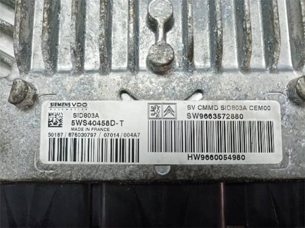 CENTRALITA MOTOR UCE Citroen C4 2.0 HDI PICASSO I 136CV (UA) (2006-2013) (100 KW) - 19080 / RHJ