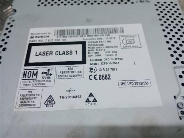 NAVEGADOR Nissan Pulsar 1.5 DCI (C13) (2014 - 2018) (81 KW) - 19480 / K9K