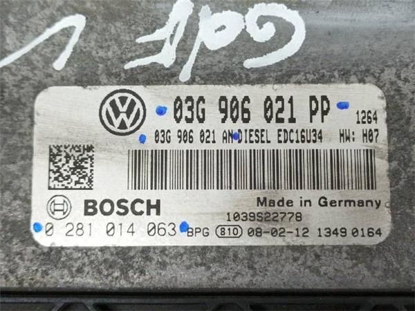CENTRALITA MOTOR UCE Volkswagen Golf 2.0 TDI V (2003-2008) 140CV (103 KW) - 19505 / BKD