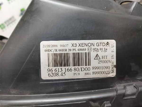 FARO XENON IZDO. Citroen C5 2.0 HDI II BREAK (RE) (2004-2008) 136CV (100 KW) - 19614 / RHR