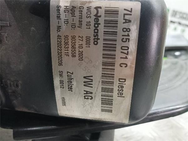 MOTOR CALEFACCION Volkswagen California 2.0 TDI T6 204CV (2015-....) (150 KW) - 19616 / CXE