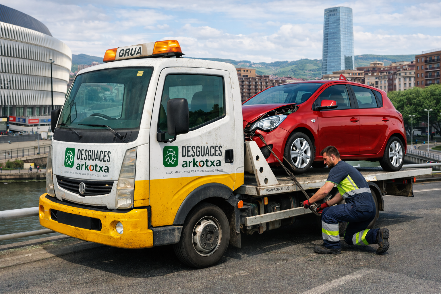 Recogida gratuita de coches en Bizkaia: cómo funciona el servicio de grúa